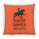 HAPPILY EVER AFTER (TWH Pleasure) Blk ZP14 Small Square Pillow