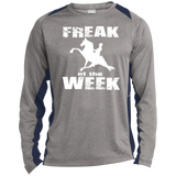 Freak Of The Week ST361LS Long Sleeve Heather Colorblock Performance Tee