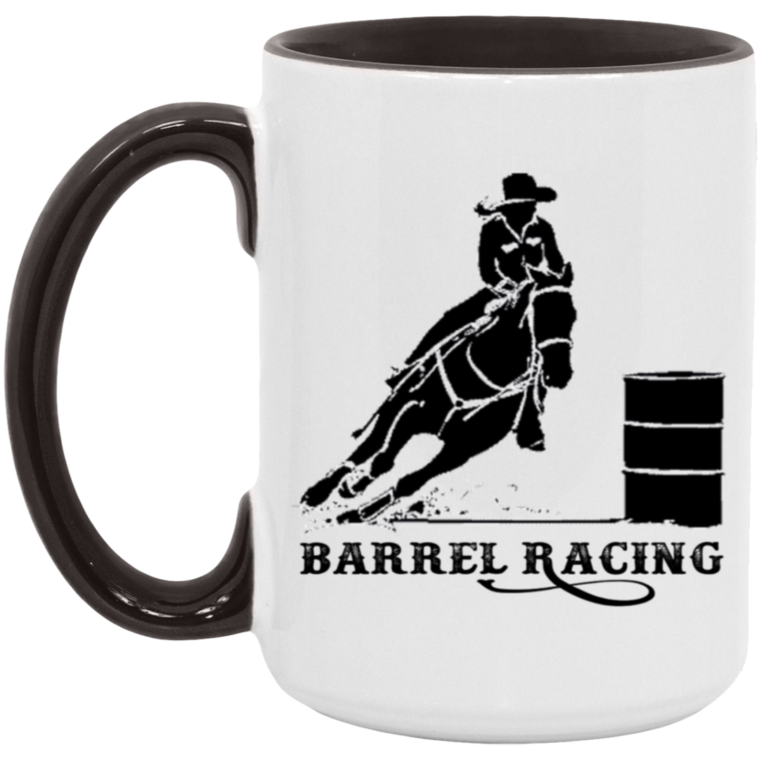 BARREL  ART TUMBLER 4HORSE AM15OZ 15oz. Accent Mug