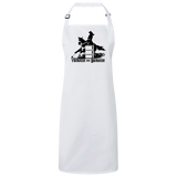 TURNIN AND BURNIN BARREL RACING 4HORSE RP150 Sustainable Unisex Bib Apron