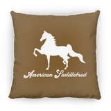 AMERICAN SADDLEBRED (DESIGN 1) WHITE 4HORSE PILLOWS THREE SIZES