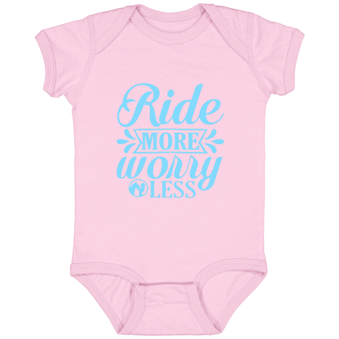 RIDE MORE WORRY LESS 4424 Infant Fine Jersey Bodysuit