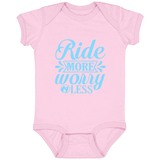 RIDE MORE WORRY LESS 4424 Infant Fine Jersey Bodysuit