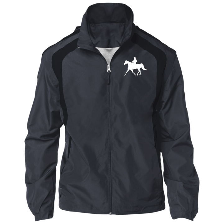 Missouri Fox Trotter WITH MALE RIDER WHITE JST60 Jersey-Lined Raglan Jacket