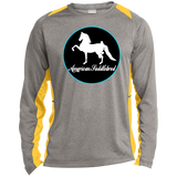 American Saddlebred ST361LS Long Sleeve Heather Colorblock Performance Tee