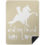 SHE FOUND HER LOVE BLANKET TWH PERFORMANCE BSHL Premium Black Sherpa Blanket 60x80