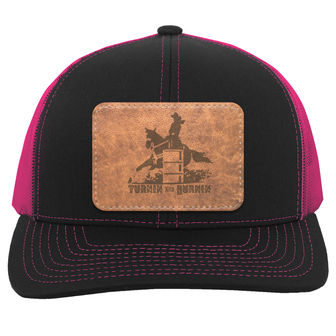 TURNIN AND BURNIN ON LEATHER 104C Trucker Snap Back - Patch