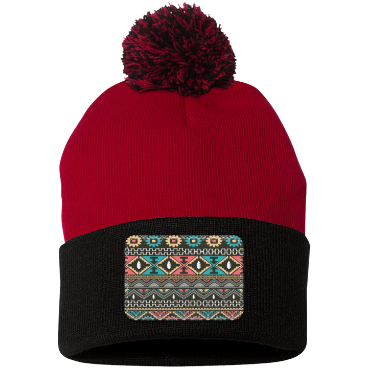 AZTEC 1 SP15 Pom Pom Knit Cap - Patch