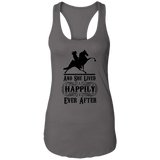 HAPPILY EVER AFTER (TWH Performance) Blk NL1533 Ladies Ideal Racerback Tank