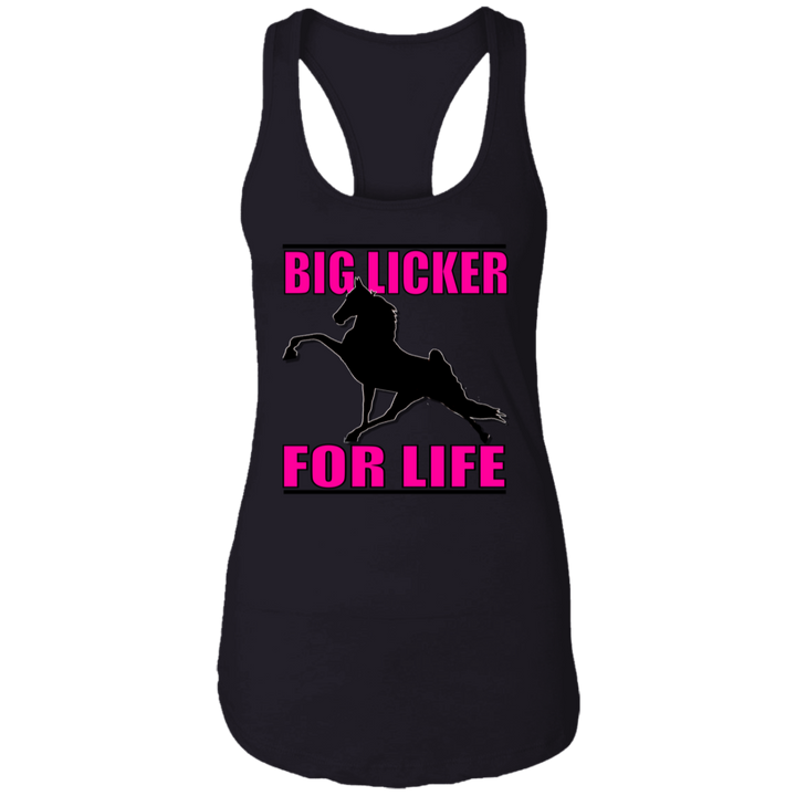 Big Licker for Life Pink NL1533 Ladies Ideal Racerback Tank