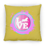 TWH PLEASURE BLEACH SPLATTER PINK TEAL ZP14 Small Square Pillow