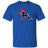 Rebel on the Rail Tennessee Walking Horse Performance G500 5.3 oz. T-Shirt