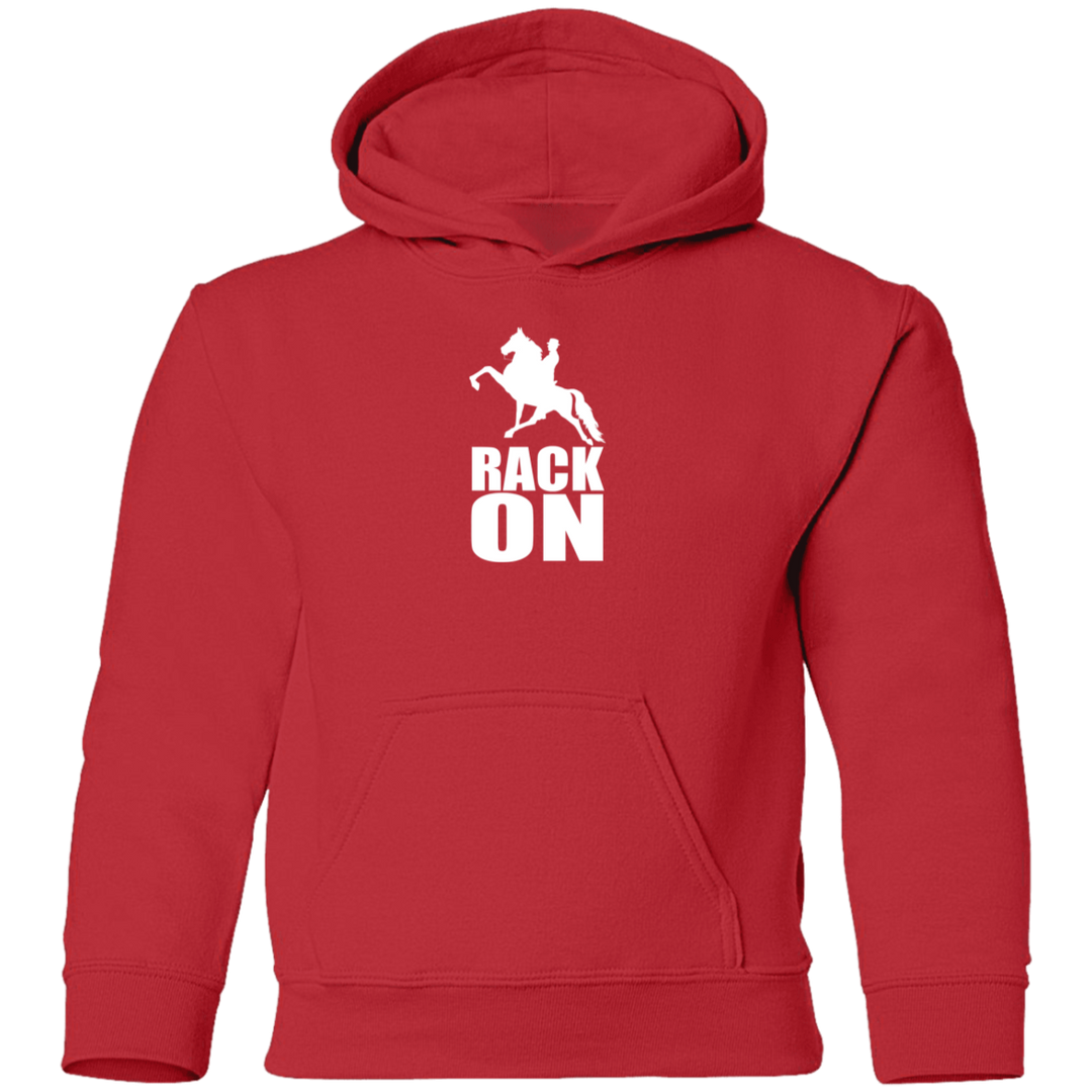 RACK ON RACKING (WHITE ART) G185B Youth Pullover Hoodie
