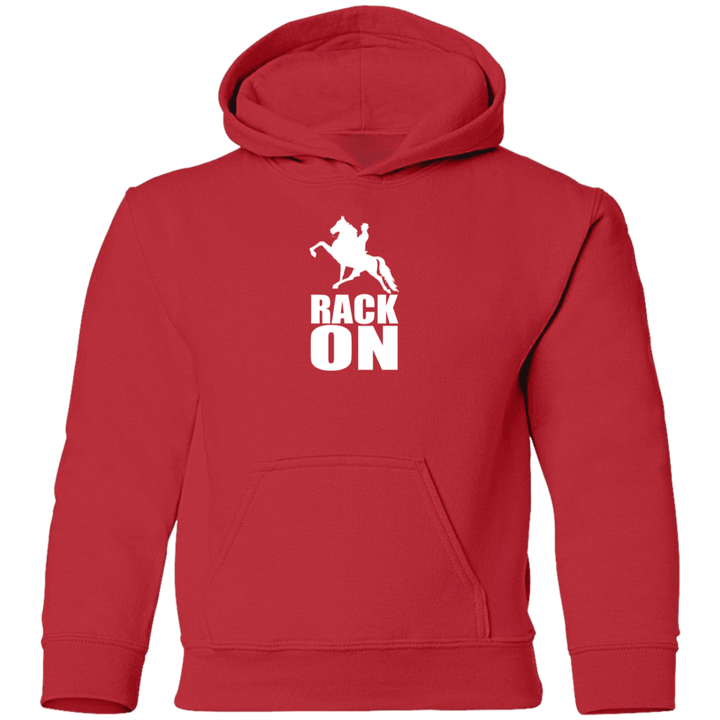 RACK ON RACKING (WHITE ART) G185B Youth Pullover Hoodie