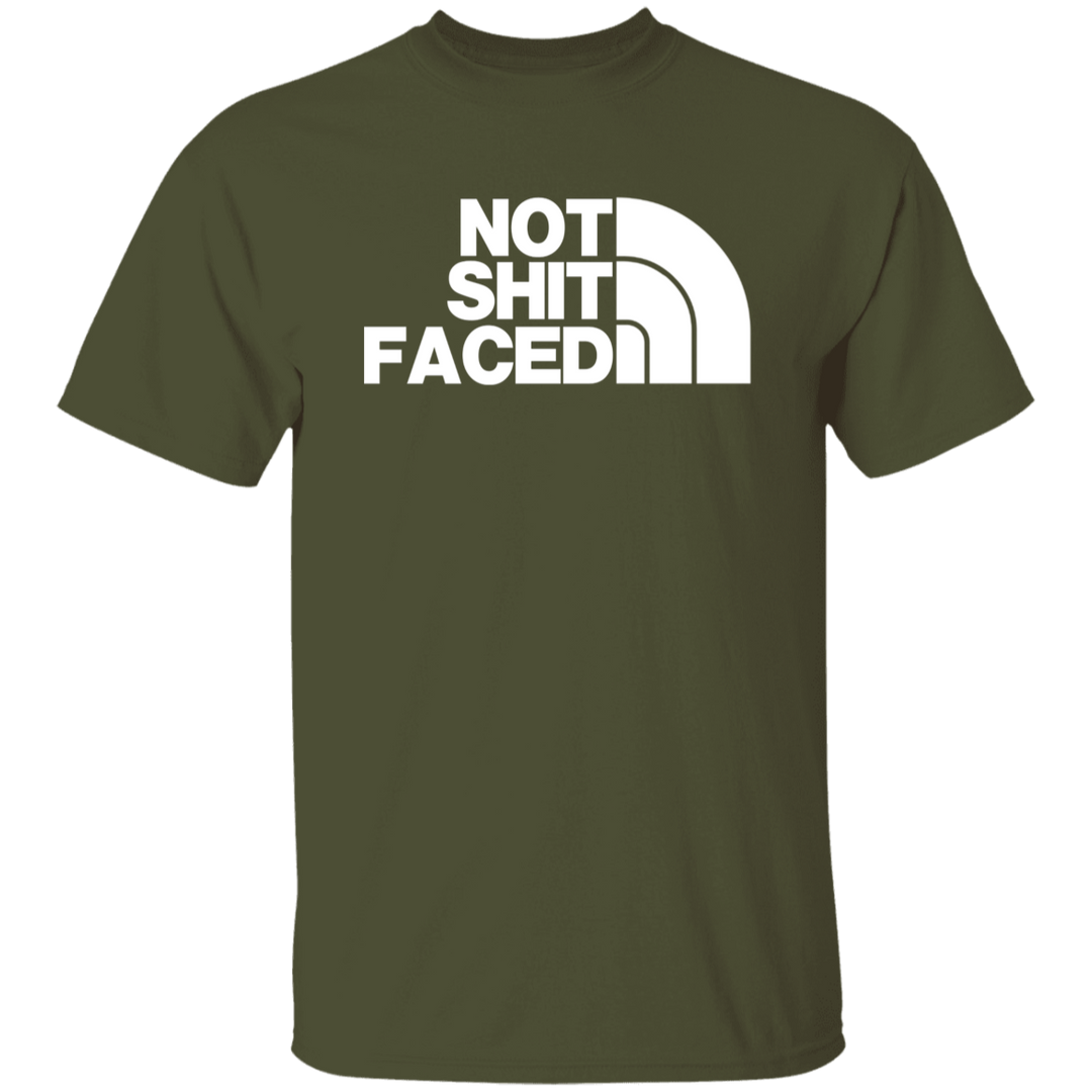 NOT SHIT FACED (WHITE) G500 5.3 oz. T-Shirt