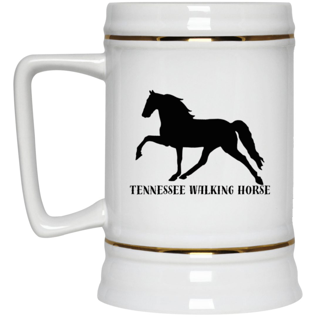 Tennessee Walker (black) 4HORSE 22217 Beer Stein 22oz.