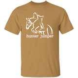 HUNTER JUMPER STYLE 1 (WHITE) 4HORSE G500 5.3 oz. T-Shirt