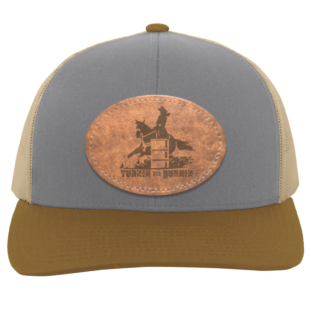 TURNIN AND BURNIN ON LEATHER 104C Trucker Snap Back - Patch