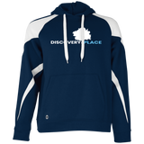 DISCOVERY PLACE LOGO 2023 DESIGN 1 229546 Athletic Colorblock Fleece Hoodie