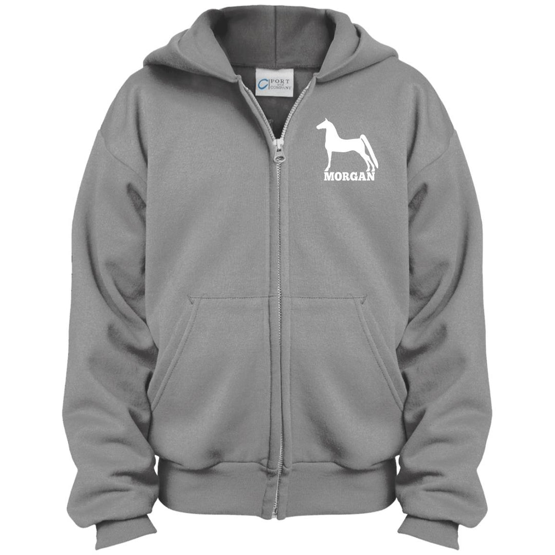 Morgan PC90YZH Youth Full Zip Hoodie