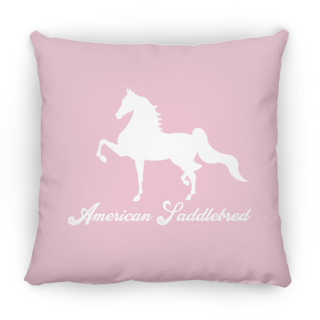 AMERICAN SADDLEBRED (DESIGN 1) WHITE 4HORSE PILLOWS THREE SIZES