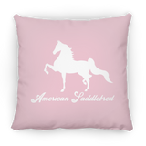 AMERICAN SADDLEBRED (DESIGN 1) WHITE 4HORSE PILLOWS THREE SIZES