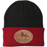 AMERICAN SADDLEBRED ON LEATHER CP90 Knit Cap - Patch