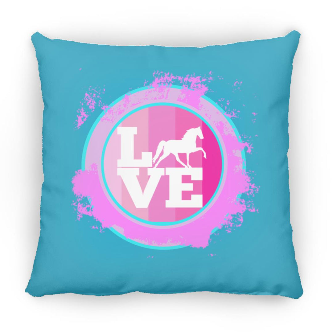 TWH PLEASURE BLEACH SPLATTER PINK TEAL ZP14 Small Square Pillow