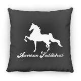AMERICAN SADDLEBRED (DESIGN 1) WHITE 4HORSE PILLOWS THREE SIZES