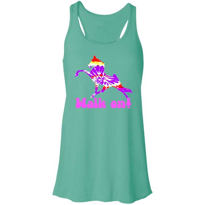 TIE DYE WALK ON B8800 Flowy Racerback Tank