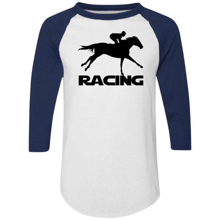 RACING (BLACK) 4HORSE 4420 Colorblock Raglan Jersey