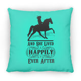 HAPPILY EVER AFTER (TWH Pleasure) Blk ZP16 Medium Square Pillow