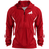 American Saddlebred (white) JST63 Unisex Colorblock Raglan Anorak