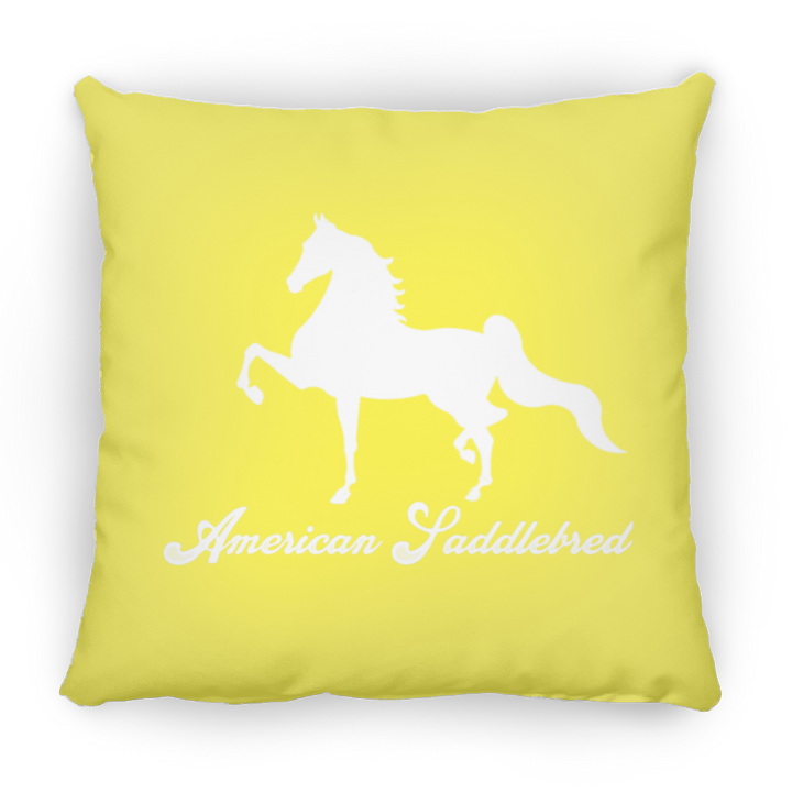 AMERICAN SADDLEBRED (DESIGN 1) WHITE 4HORSE PILLOWS THREE SIZES