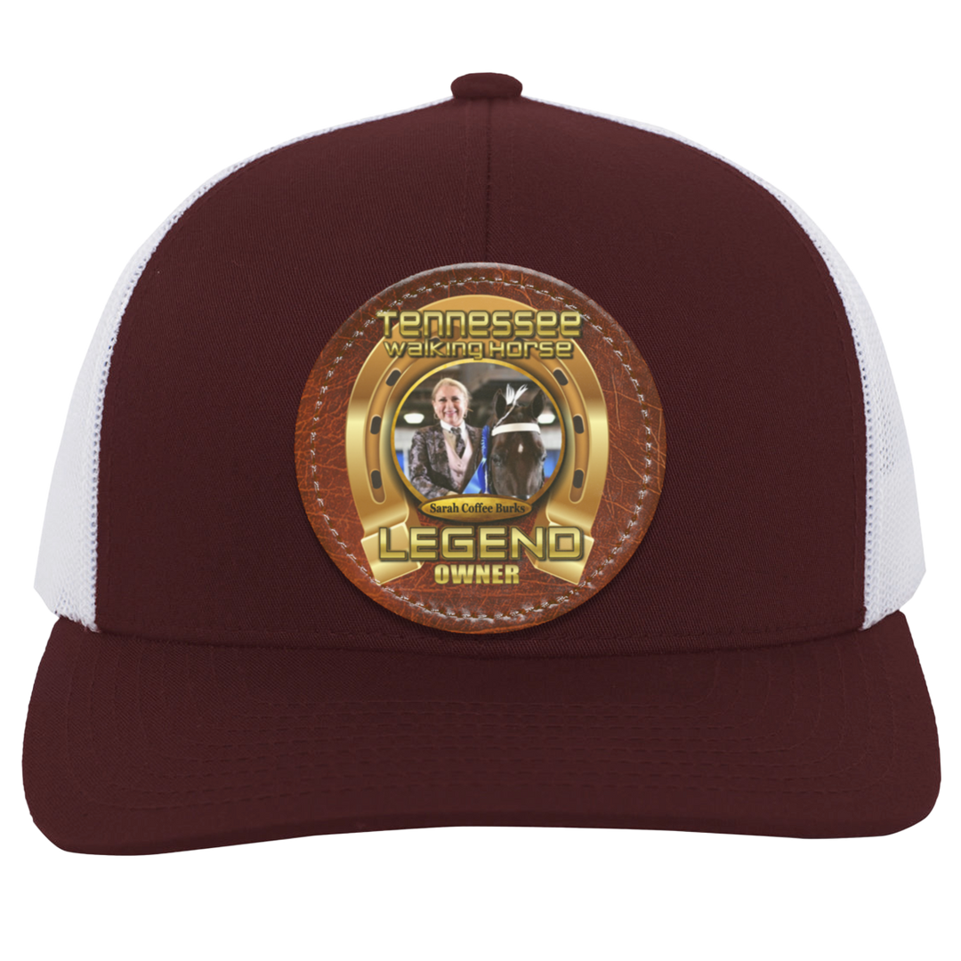 SARAH COFFEE BURKS (TWH LEGENDS) HAT 104C Trucker Snap Back - Patch