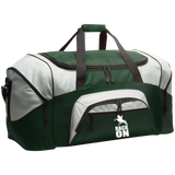 RACK ON RACKING (WHITE ART) BG99 Colorblock Sport Duffel