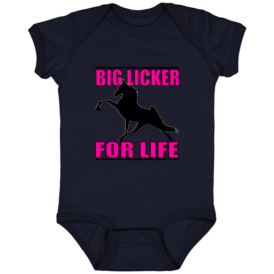 Big Licker for Life Pink 4424 Infant Fine Jersey Bodysuit