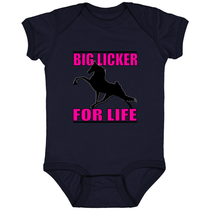 Big Licker for Life Pink 4424 Infant Fine Jersey Bodysuit