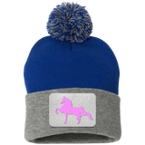 AMERICAN SADDLEBRED PINK SP15 Pom Pom Knit Cap - Patch