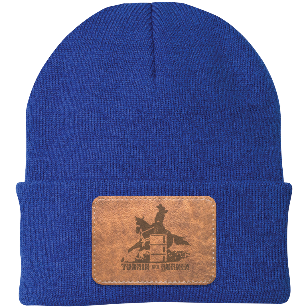 TURNIN AND BURNIN ON LEATHER CP90 Knit Cap - Patch
