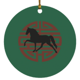 Tennessee Walking Horse  PLEASURE JAPANESE ART SUBORNC Circle Ornament