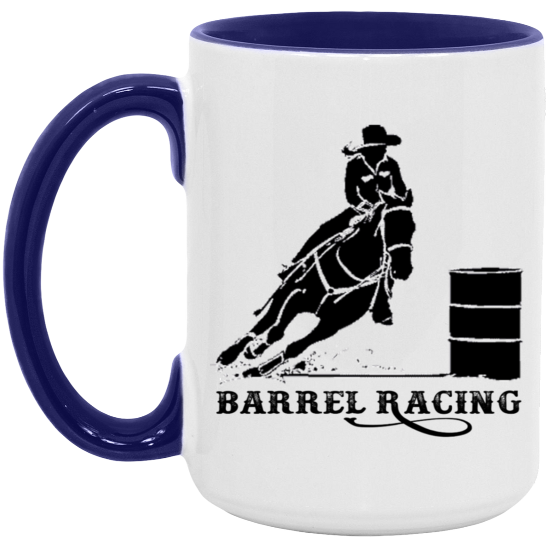 BARREL  ART TUMBLER 4HORSE AM15OZ 15oz. Accent Mug