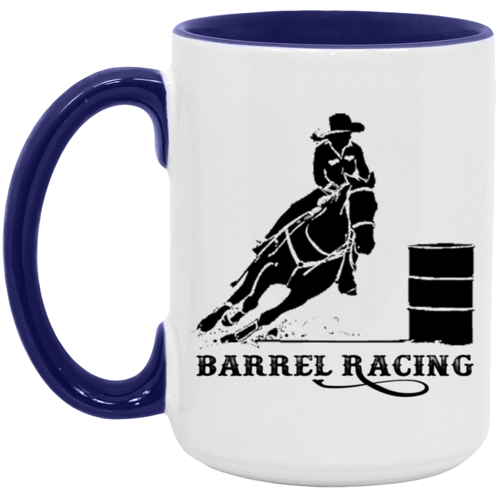 BARREL  ART TUMBLER 4HORSE AM15OZ 15oz. Accent Mug