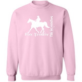 MISSOURI FOX TROTTER (white) 4HORSE G180 Crewneck Pullover Sweatshirt