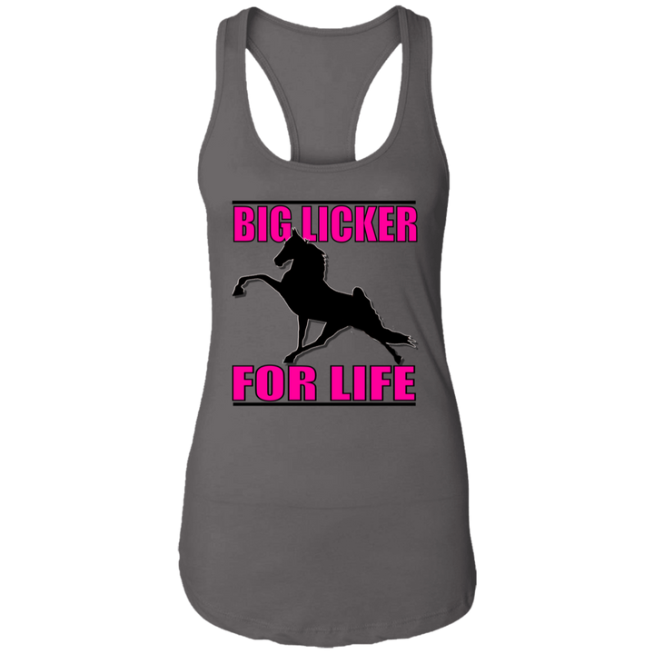 Big Licker for Life Pink NL1533 Ladies Ideal Racerback Tank