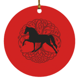 Tennessee Walking Horse PLEASURE TREE OF LIFE SUBORNC Circle Ornament