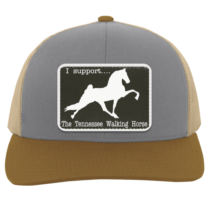 I SUPPORT THE TWH -RECTANGLE 104C Trucker Snap Back - Patch