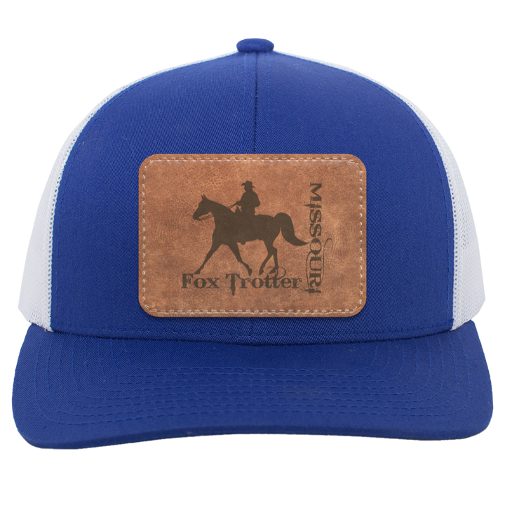 MISSOURI FOX TROTTER ON LEATHER 104C Trucker Snap Back - Patch