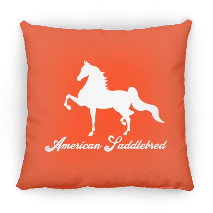AMERICAN SADDLEBRED (DESIGN 1) WHITE 4HORSE PILLOWS THREE SIZES