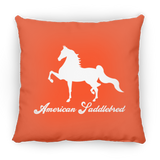 AMERICAN SADDLEBRED (DESIGN 1) WHITE 4HORSE PILLOWS THREE SIZES